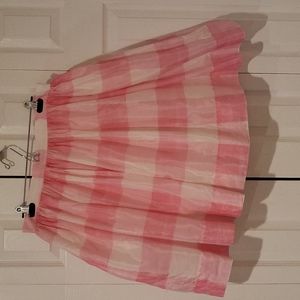 Liz Claiborne skirt, size 14, pink plaid with pockets